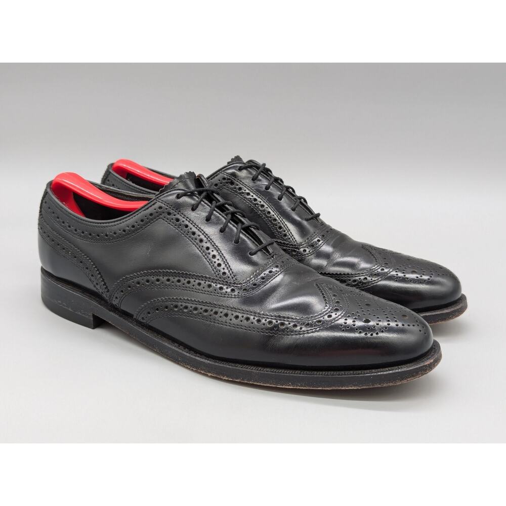 Florsheim Men's 20381 Black Leather Wingtip Dress Shoes Oxfords Size 9.5 B